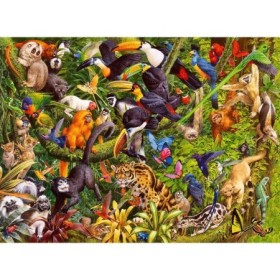 Puzzle Animale In Padurea Tropicala, 200 Piese Ravensburger - 1